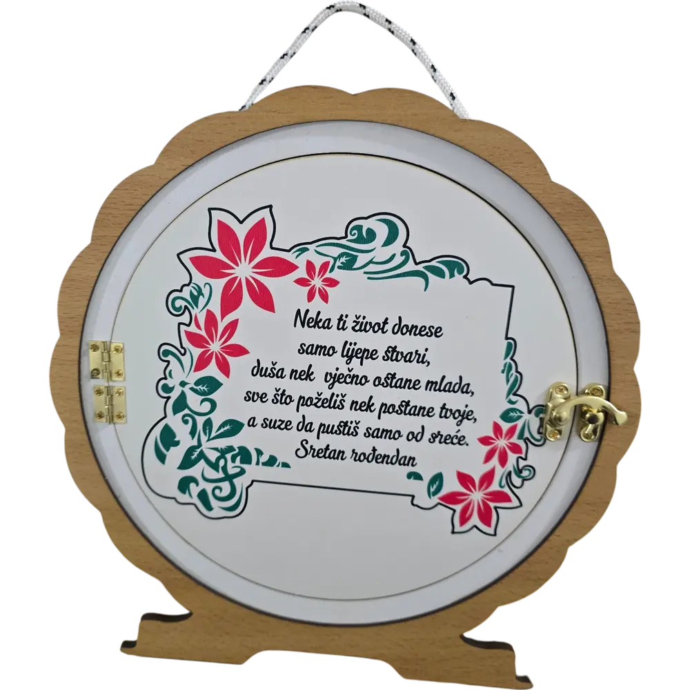 Mibi bar krug Poklon za rođendan, kuma, kumu, penziju