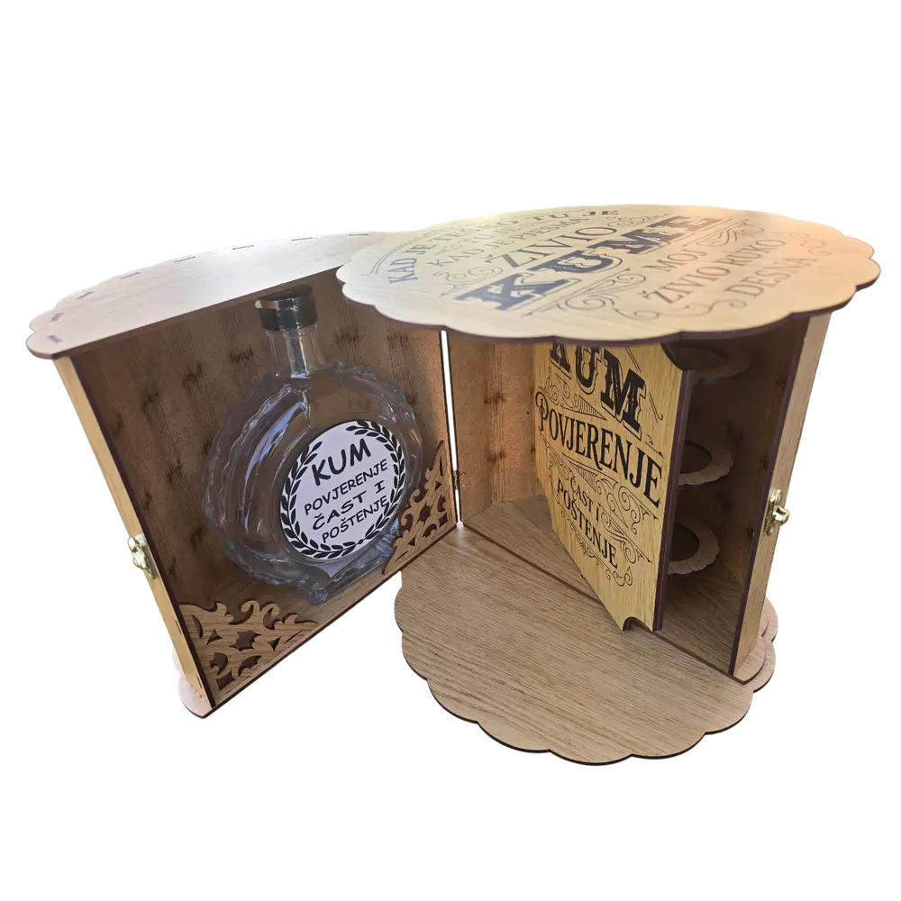 Mini bar burce flasa 0,7 L i 6 čašica - slika 2