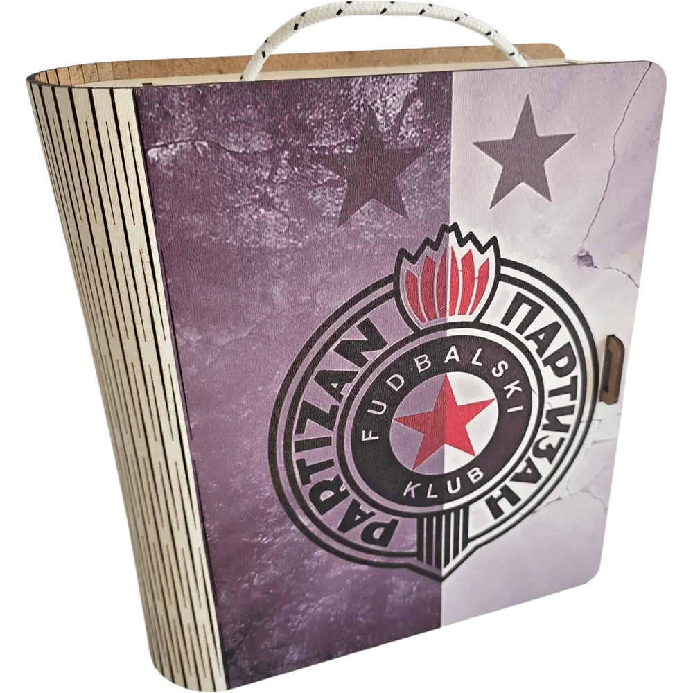 Mini bar knjiga sa flasom 0,7 L i dve  casice - slika 5