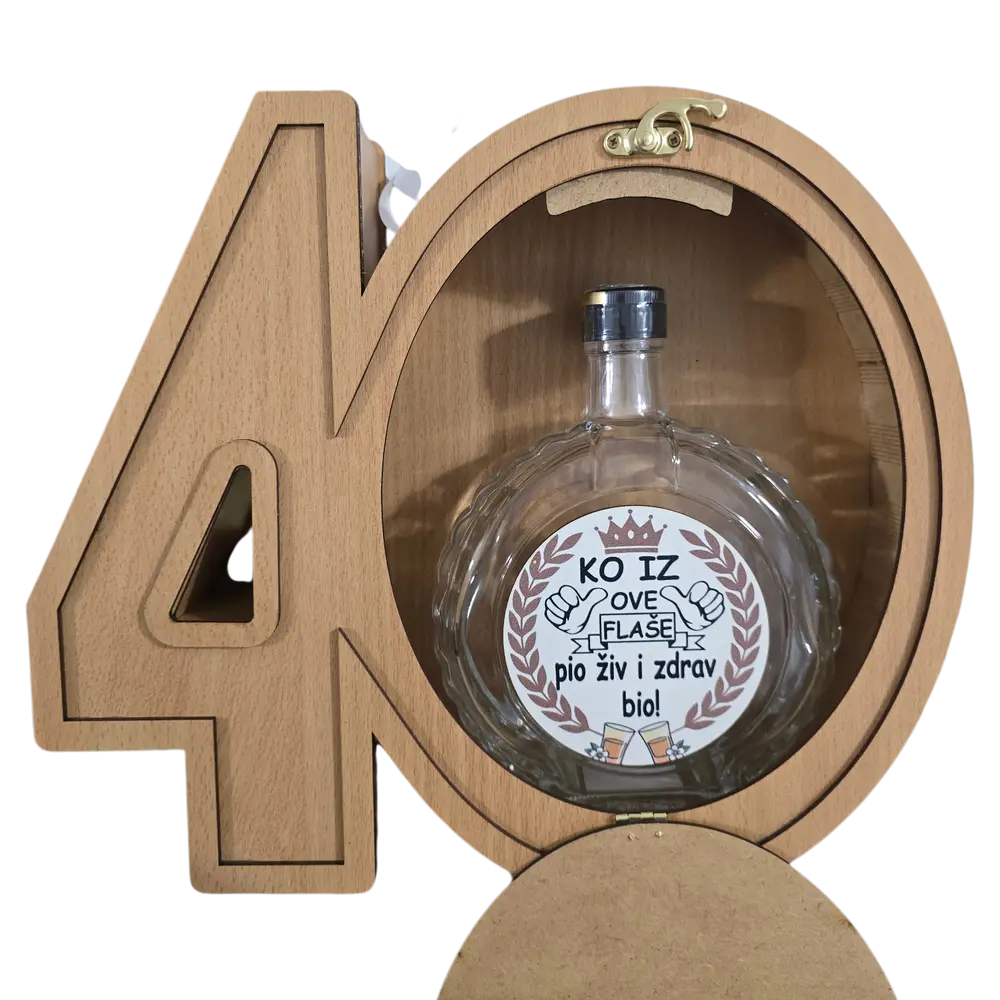 Mini bar kutija u obliku broja 40 poklon za rođendan, godisnjice - slika 5