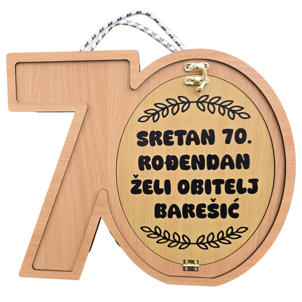 Mini bar kutija u obliku broja 70 poklon za rođendan, godisnjice - slika 3