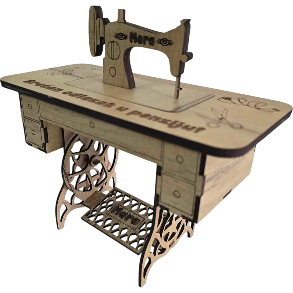 Personalizovana maketa šivaće mašine - Poklon za krojače - slika 2