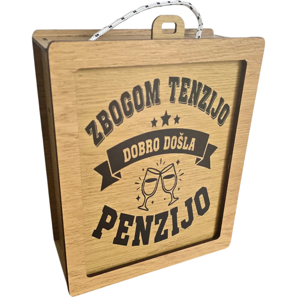 Poklon za penziju, rođendan, 50, 60, kum, useljenje